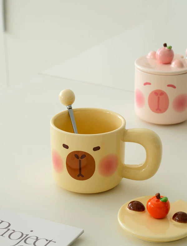 Capybara Mug with Spoon