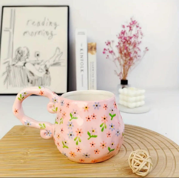 Floral  Ceramic  Cup