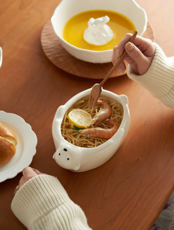 Adorable Bear Salad & Rice Bowl