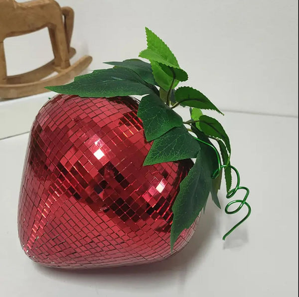 Retro Strawberry Disco Ball